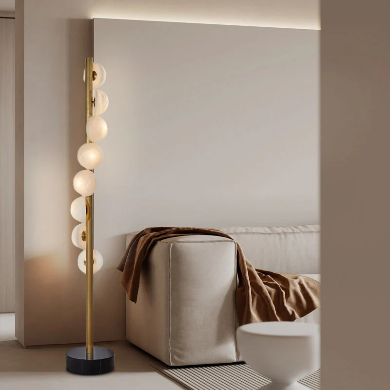 Alabaster Meno Floor Lamp - thebelacan