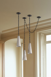 Alabaster Modern 3-light Marble Chandelier - thebelacan