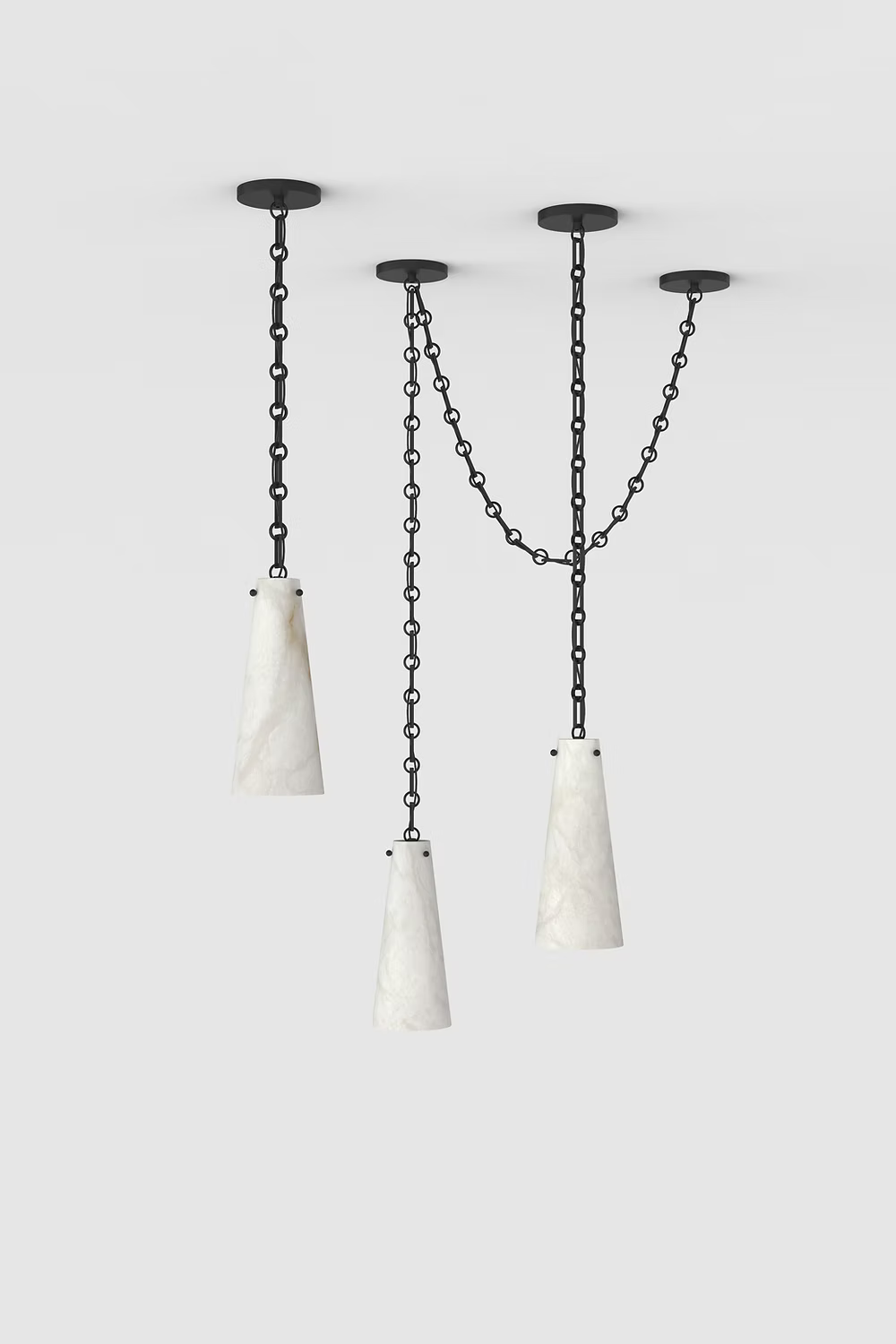 Alabaster Modern 3-light Marble Chandelier