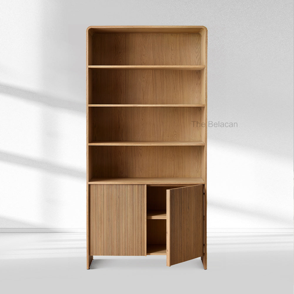 Alova Wood Open Sideboard Hutch 45"W - thebelacan