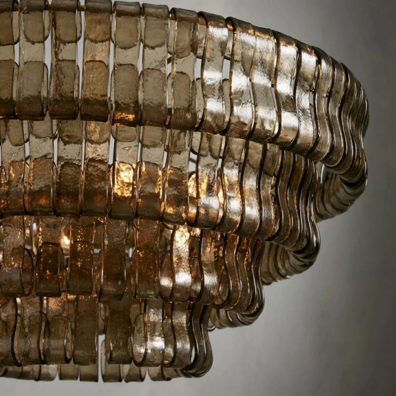 Lime 4-Tier Glass Round Chandelier - thebelacan