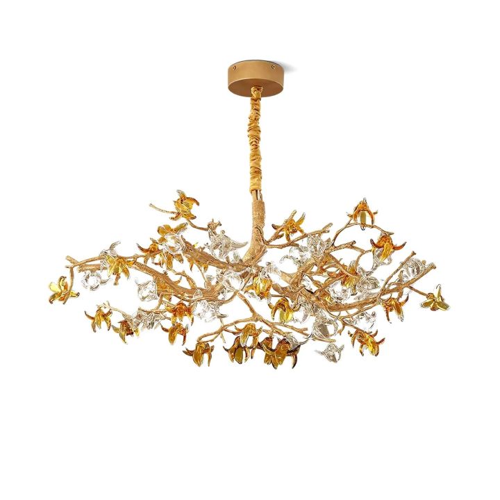 Aosta Brass Branch Chandelier - thebelacan