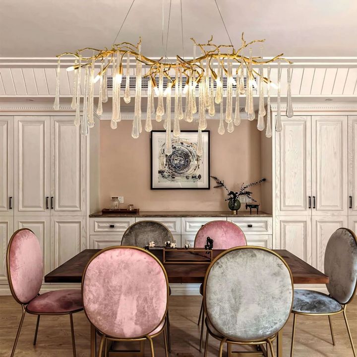 Aqua Makrama Chandeliers - thebelacan