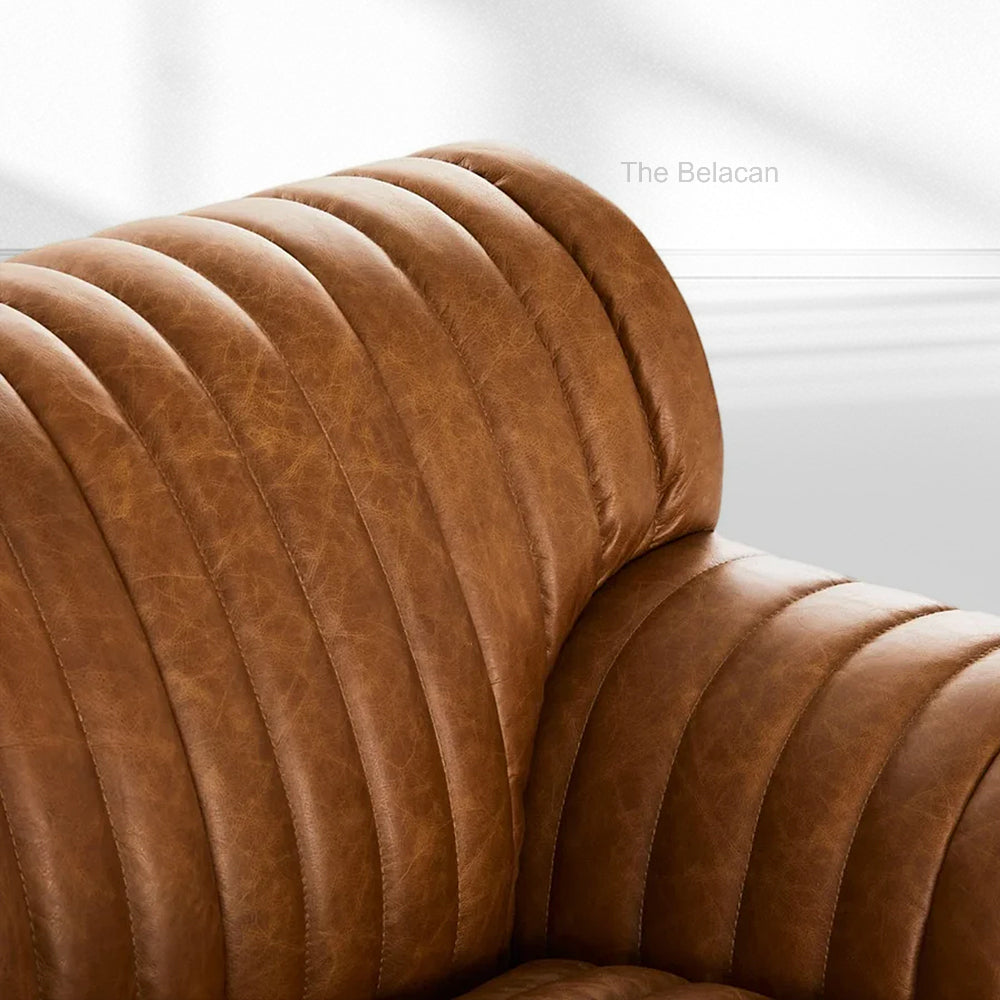 Aspen Leather Occasional Chair - thebelacan