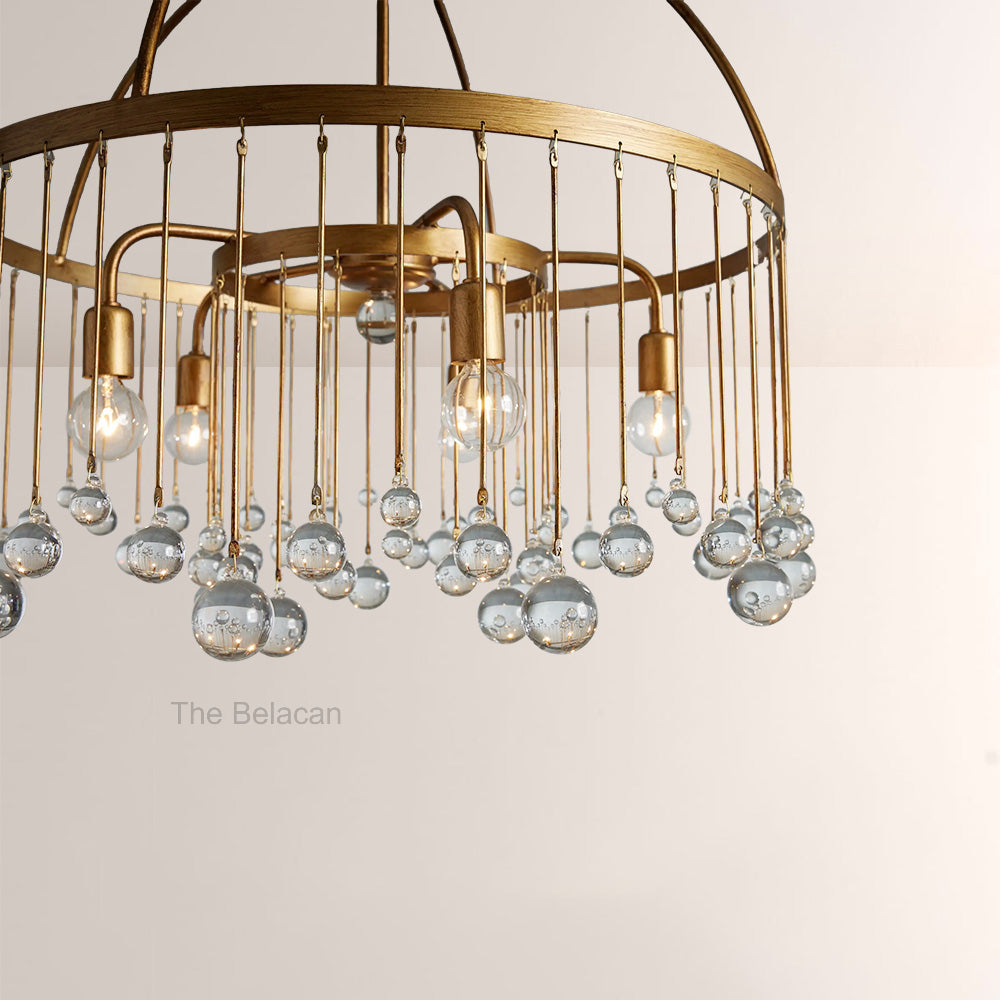 Aubluxe Round Two-Tier Chandelier - thebelacan
