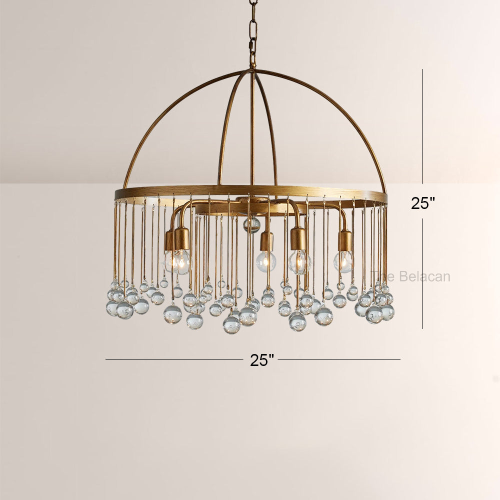 Aubluxe Round Two-Tier Chandelier - thebelacan