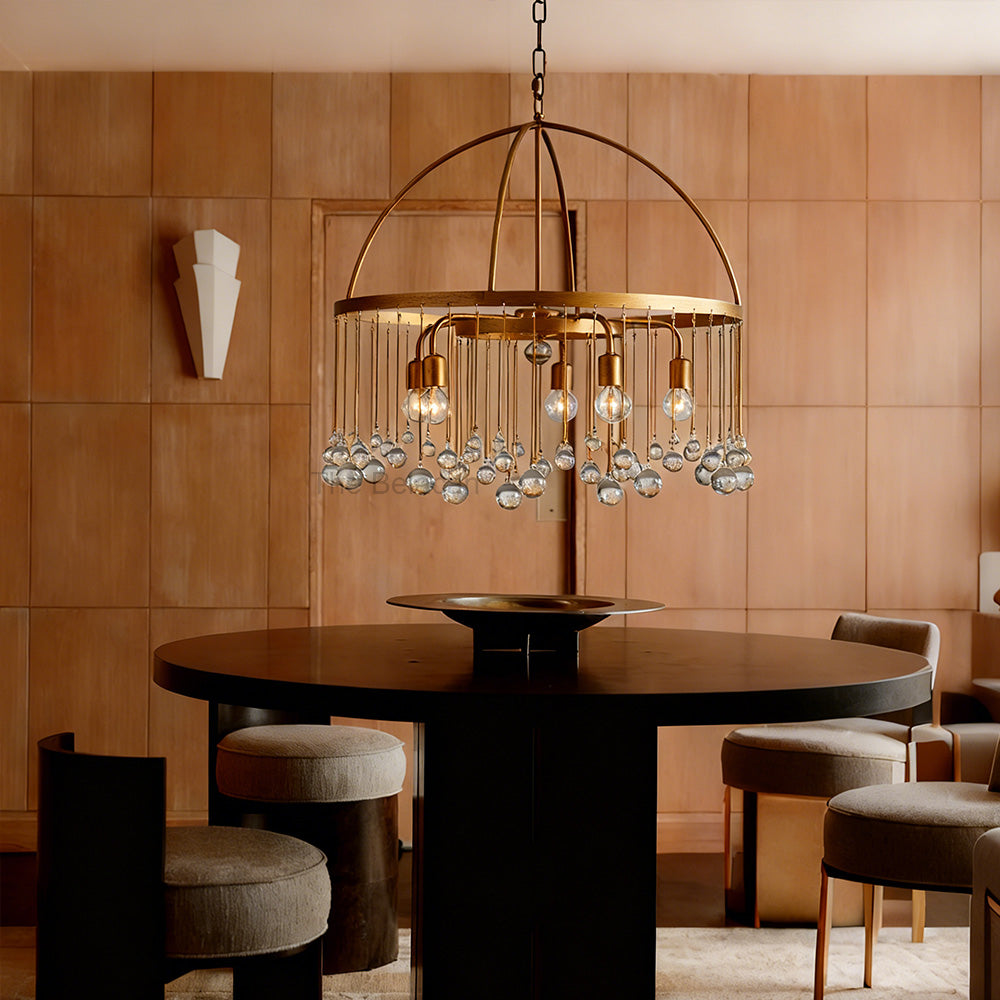 Aubluxe Round Two-Tier Chandelier - thebelacan