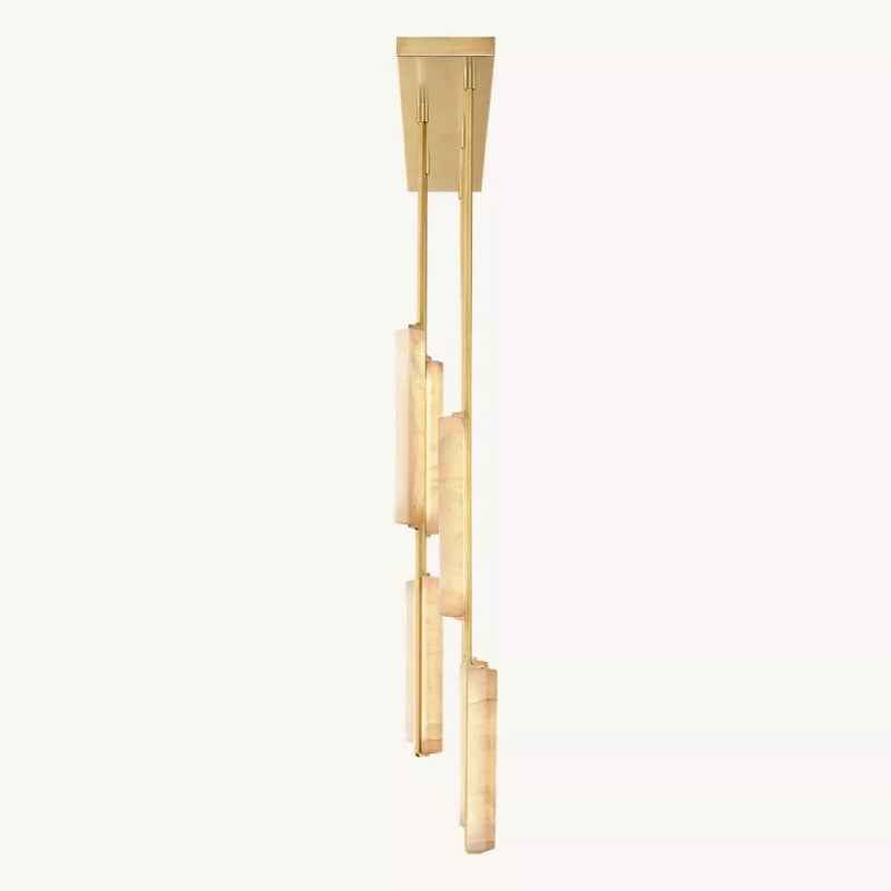 Audubos Alabaster Linear Chandelier 54" - thebelacan