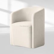 Aurelie Barrelback Fabric Dining Armchair - thebelacan
