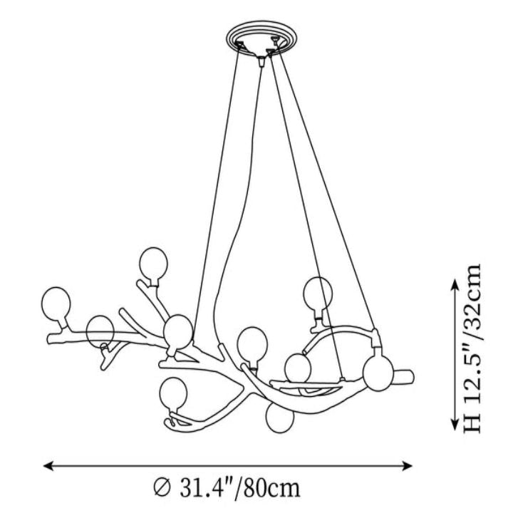 Boho Tree Branch Modern Chandelier - thebelacan