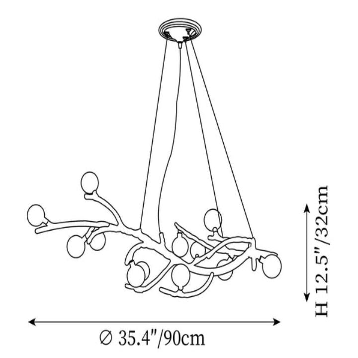 Boho Tree Branch Modern Chandelier - thebelacan