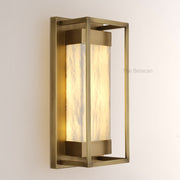 Bravura Alabaster Wall Sconce 15.7H - thebelacan