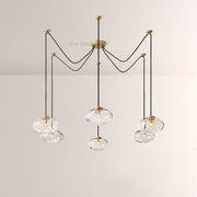 Cabrette Clear Glass Suspended Chandelier - thebelacan