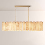 Cascade Alabaster Rectangular Chandelier 72"L - thebelacan