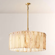 Cascade Alabaster Round Chandelier 36"D - thebelacan