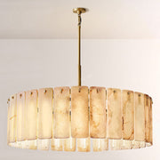 Cascade Alabaster Round Chandelier 48"D - thebelacan