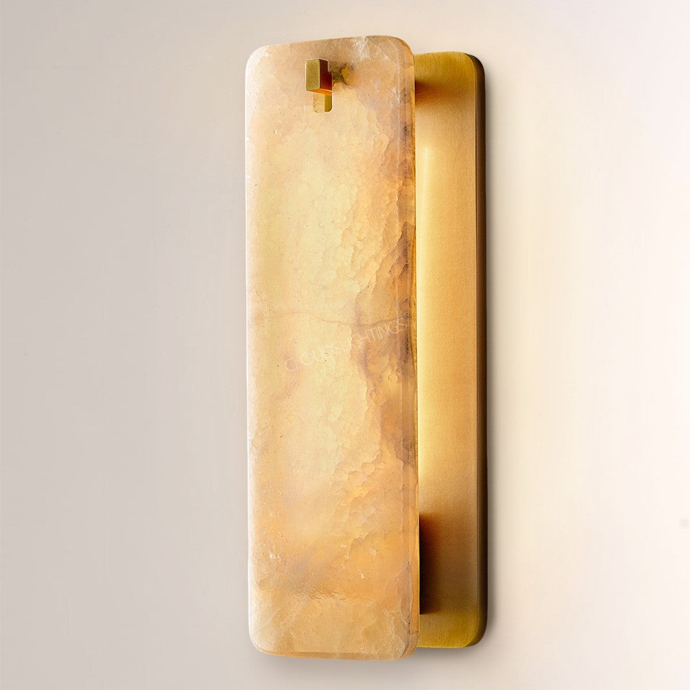 Cascade Alabaster Wall Sconce - thebelacan