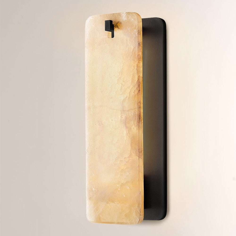 Cascade Alabaster Wall Sconce - thebelacan