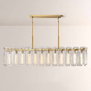 Cascade Glass Rectangular Chandelier 72"W - thebelacan