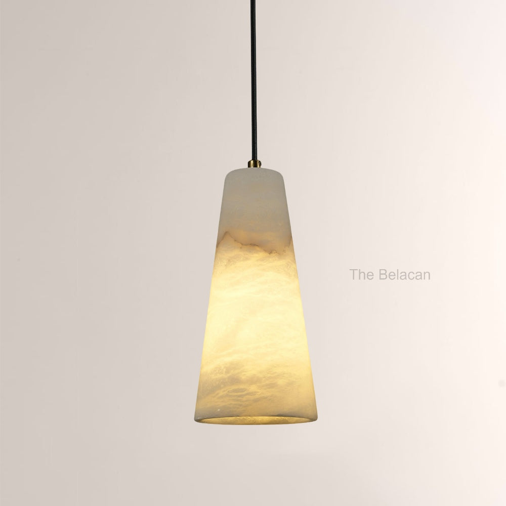 Capus Conical Alabaster Pendant - thebelacan