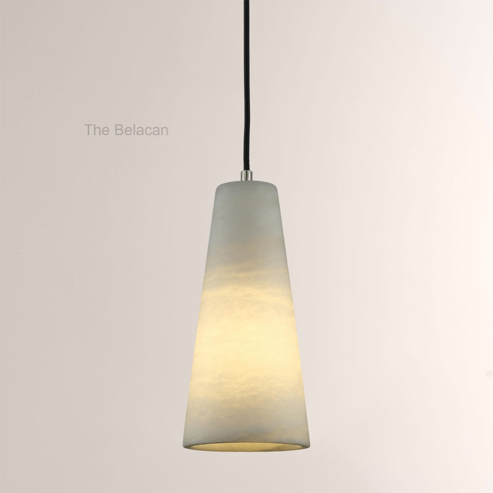Capus Conical Alabaster Pendant - thebelacan