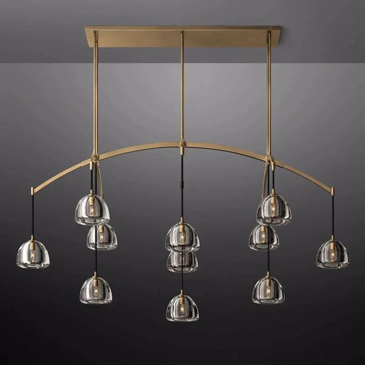 Crescent Linear Chandelier 72'' - thebelacan
