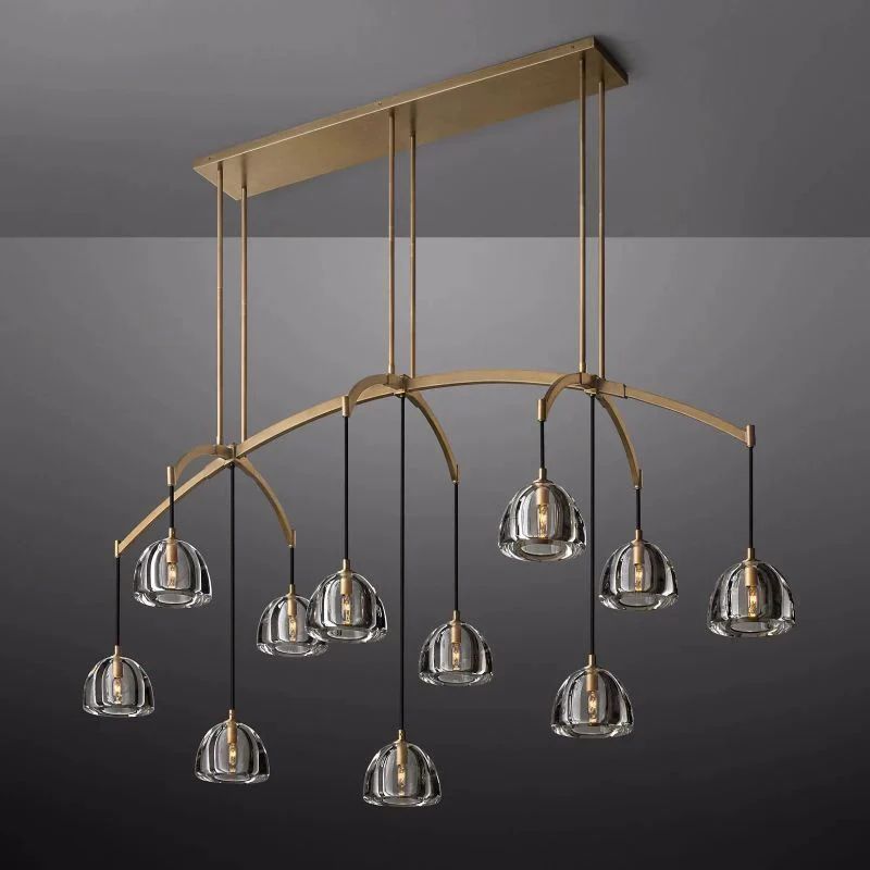 Crescent Linear Chandelier 72'' - thebelacan