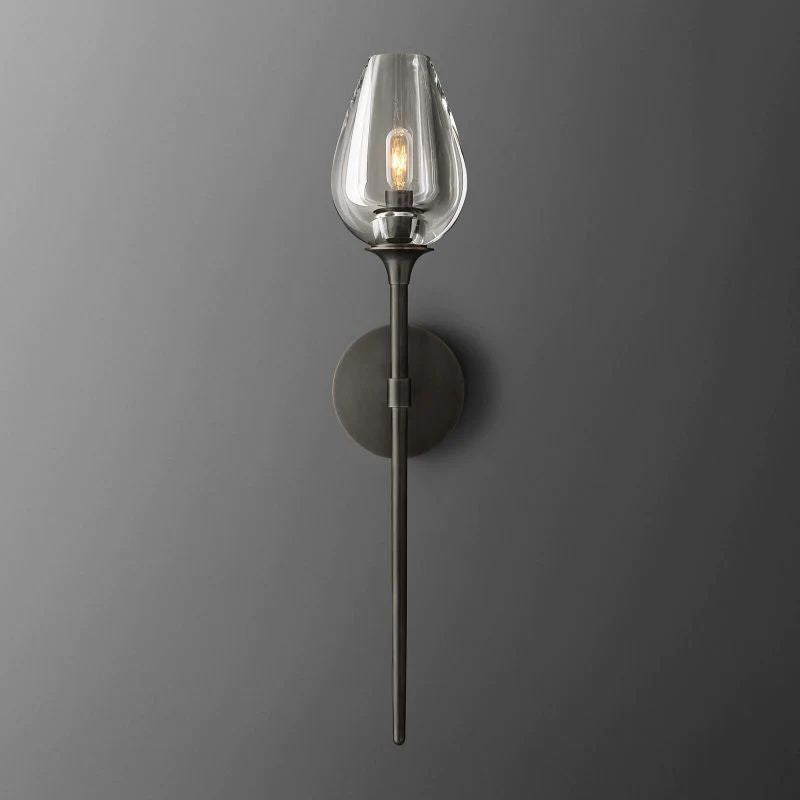 Crystal Tulip Grand Wall Sconce - thebelacan