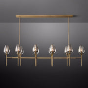 Crystal Tulip Linear Chandelier 65'' - thebelacan