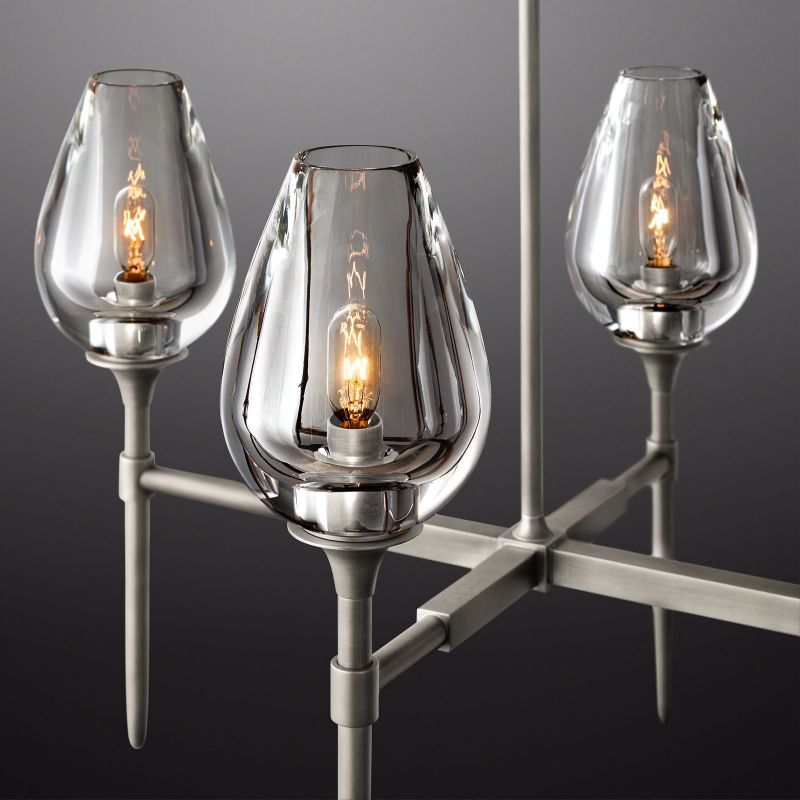Crystal Tulip Linear Chandelier 65'' - thebelacan