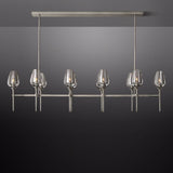 Crystal Tulip Linear Chandelier 65'' - thebelacan