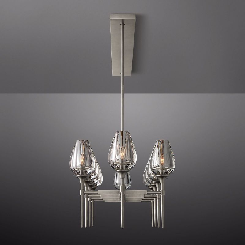 Crystal Tulip Linear Chandelier 65'' - thebelacan