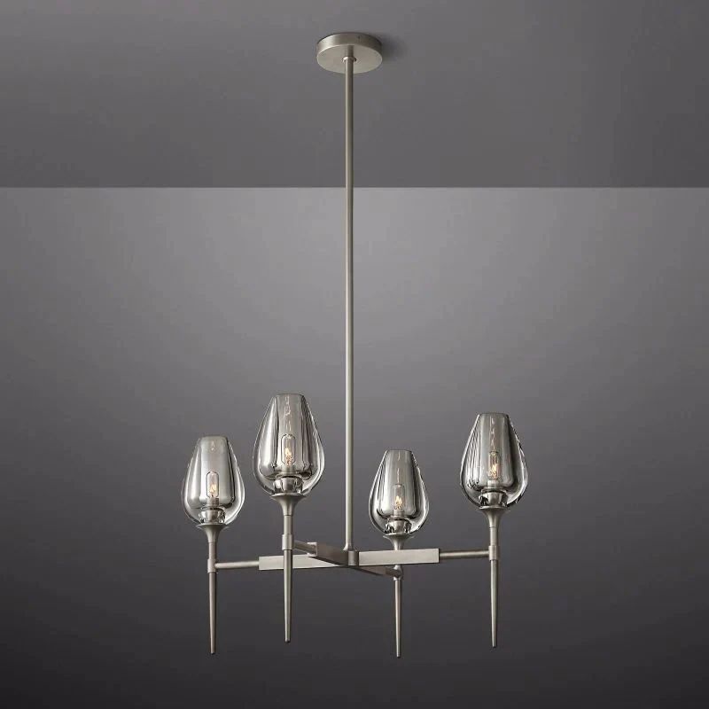 Crystal Tulip Round Chandelier 27” - thebelacan