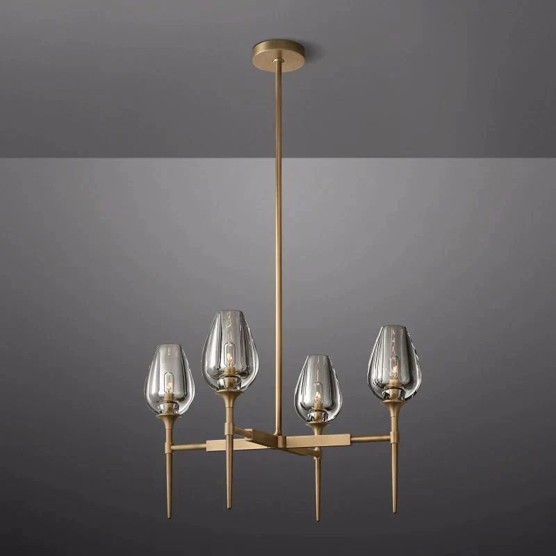 Crystal Tulip Round Chandelier 27” - thebelacan