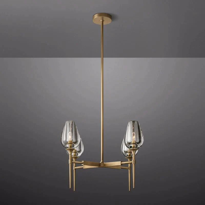 Crystal Tulip Round Chandelier 27” - thebelacan