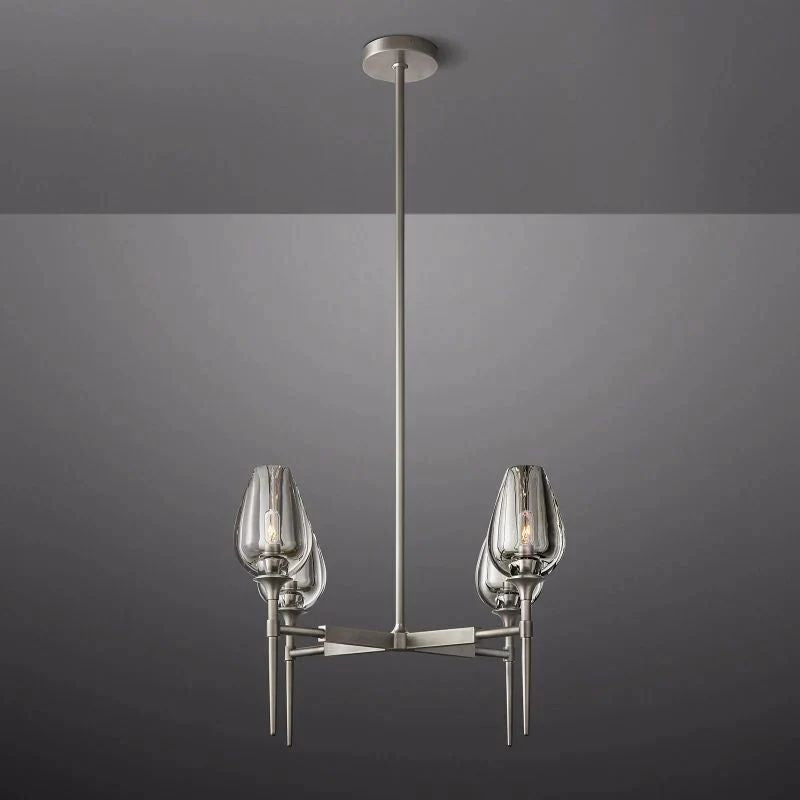 Crystal Tulip Round Chandelier 27” - thebelacan