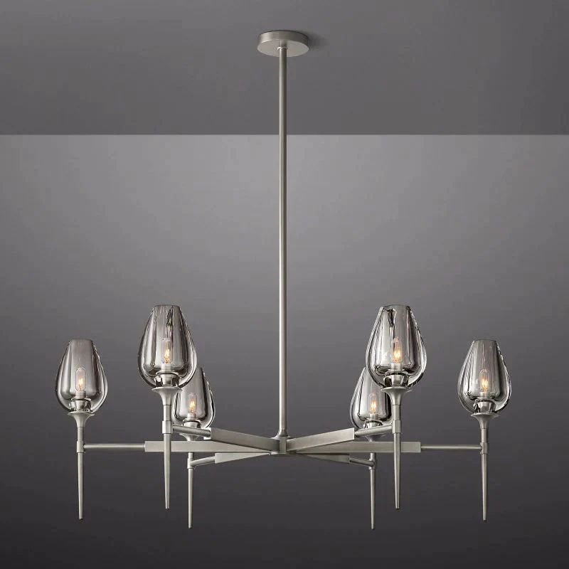 Crystal Tulip Round Chandelier 42” - thebelacan