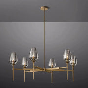 Crystal Tulip Round Chandelier 42” - thebelacan