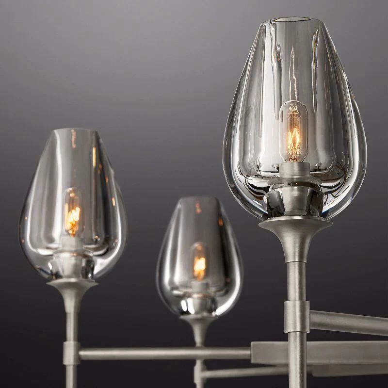 Crystal Tulip Round Chandelier 54'' - thebelacan