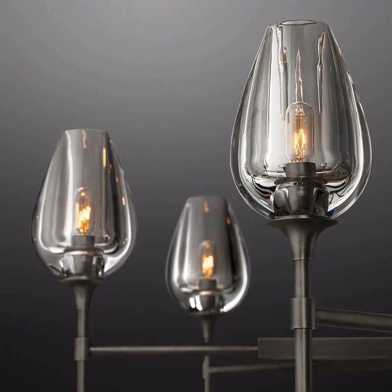 Crystal Tulip Round Chandelier 54'' - thebelacan