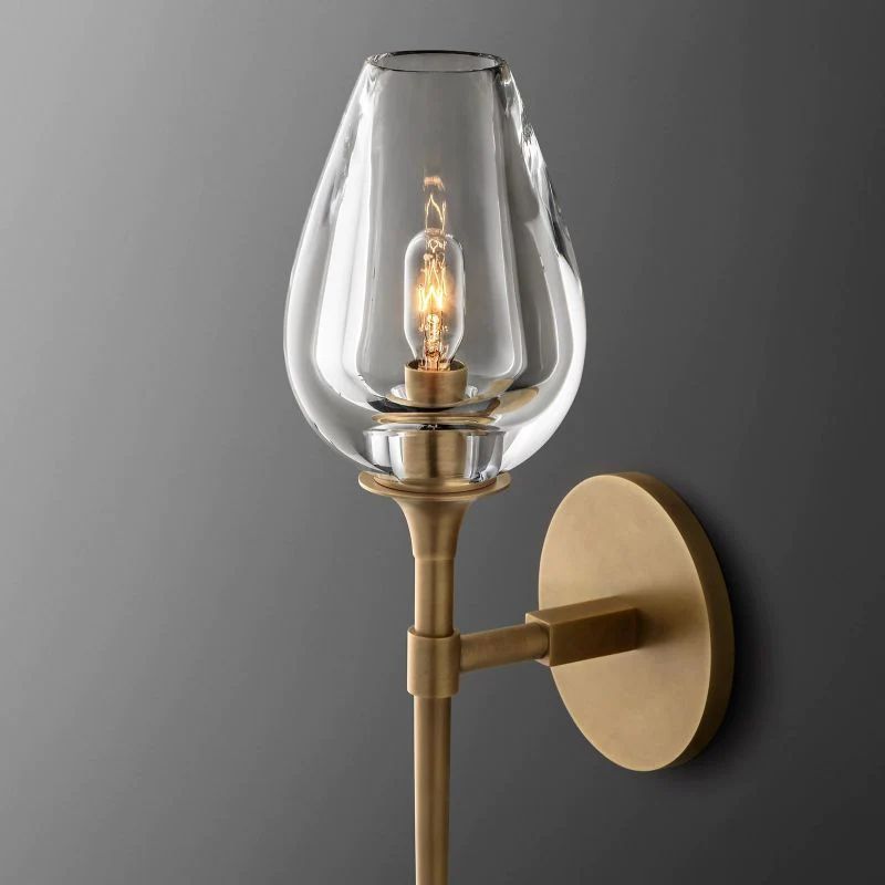 Crystal Tulip Wall Sconce - thebelacan