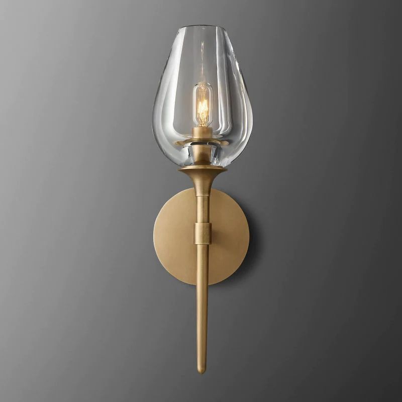 Crystal Tulip Wall Sconce - thebelacan