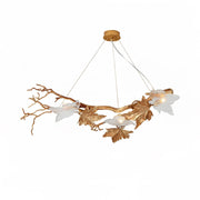 Folio Branch Brass Chandelier - thebelacan