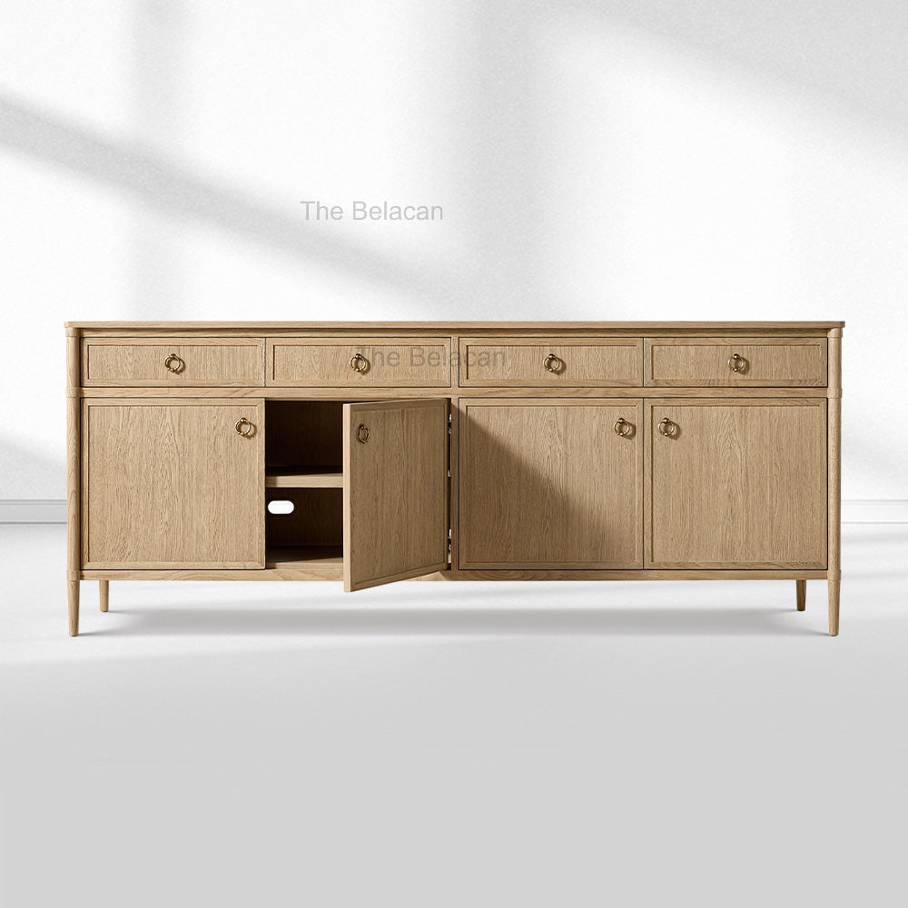 Fraboutiq 4-door Sideboard with Drawers - thebelacan