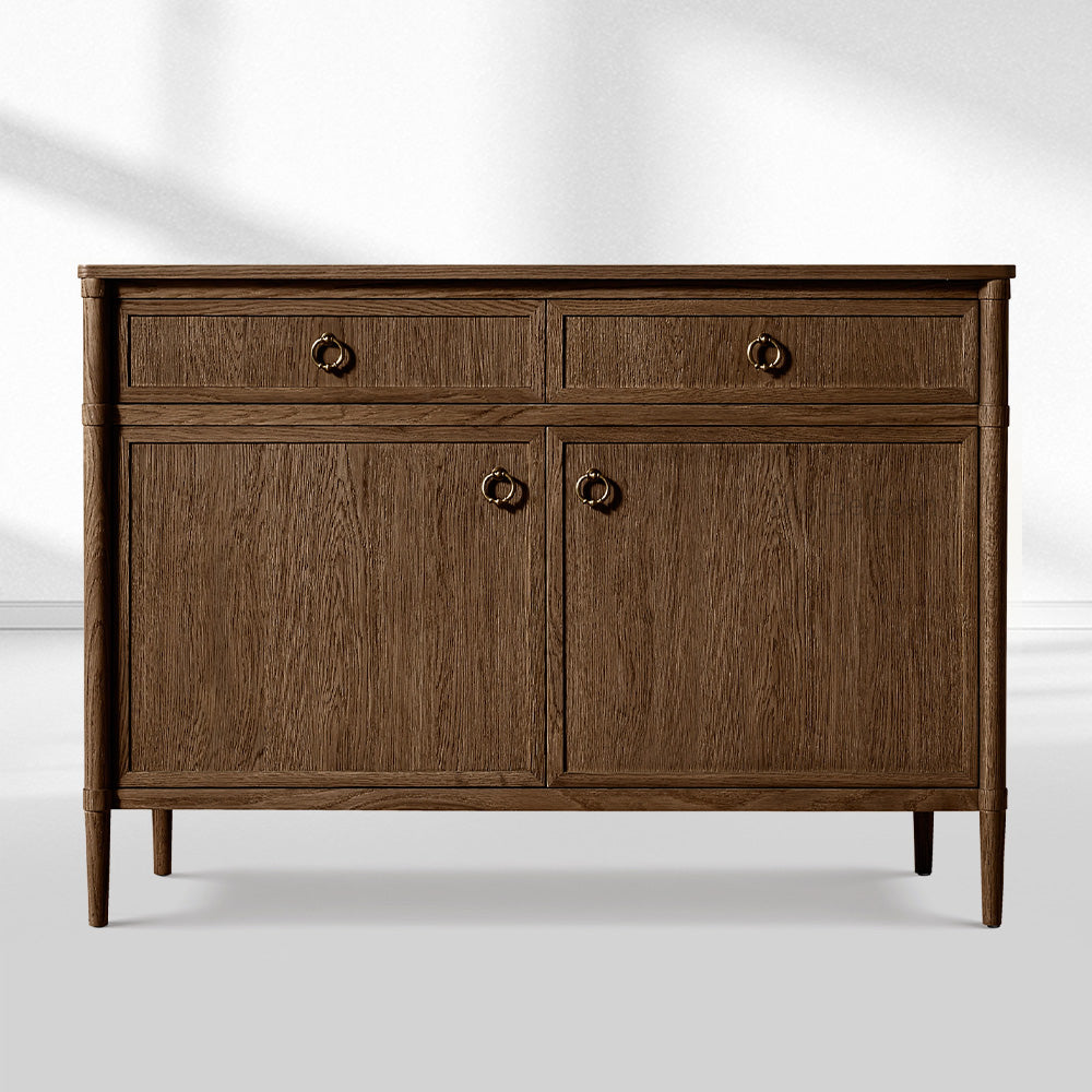 Fraboutiq Double-Door Sideboard with Drawers - thebelacan