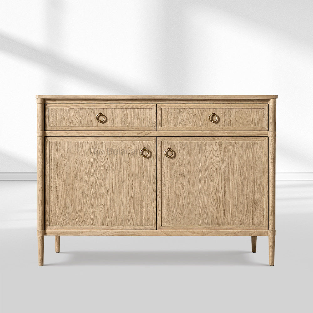 Fraboutiq Double-Door Sideboard with Drawers - thebelacan
