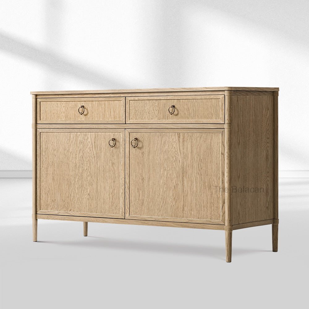 Fraboutiq Double-Door Sideboard with Drawers - thebelacan