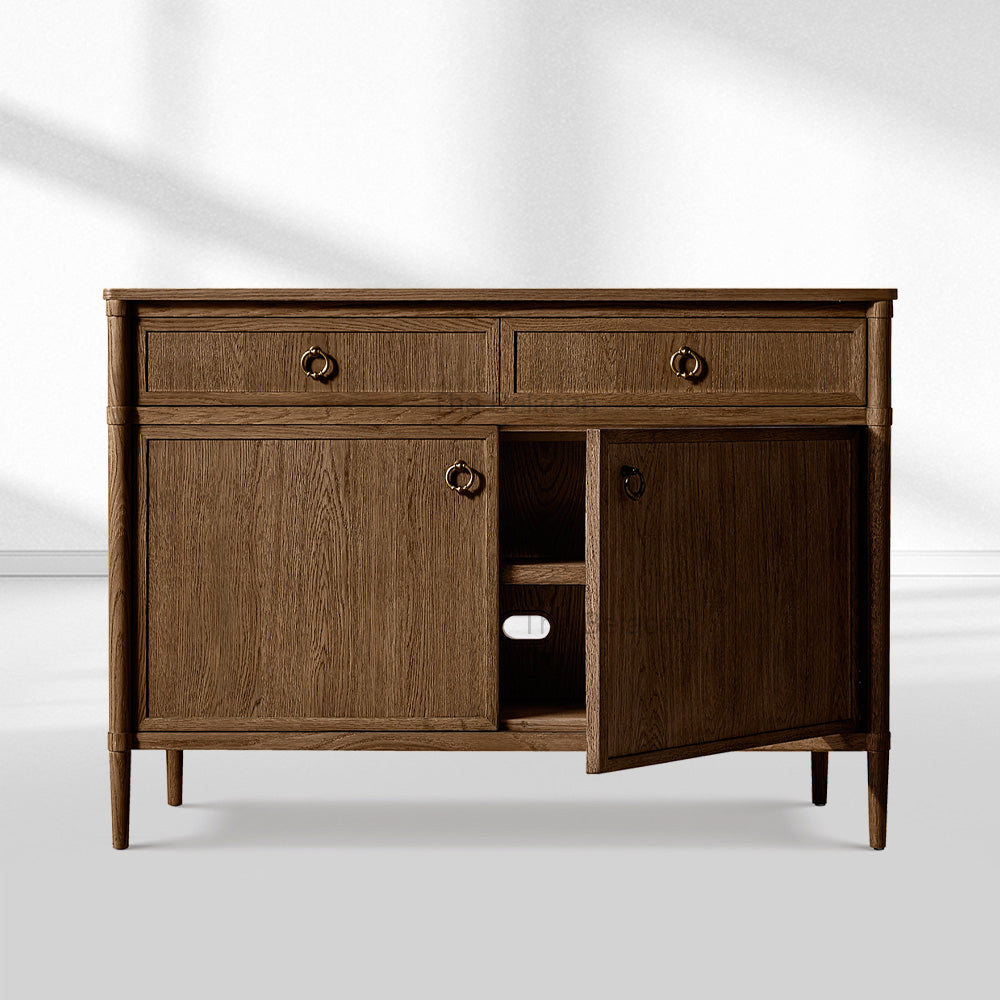 Fraboutiq Double-Door Sideboard with Drawers - thebelacan