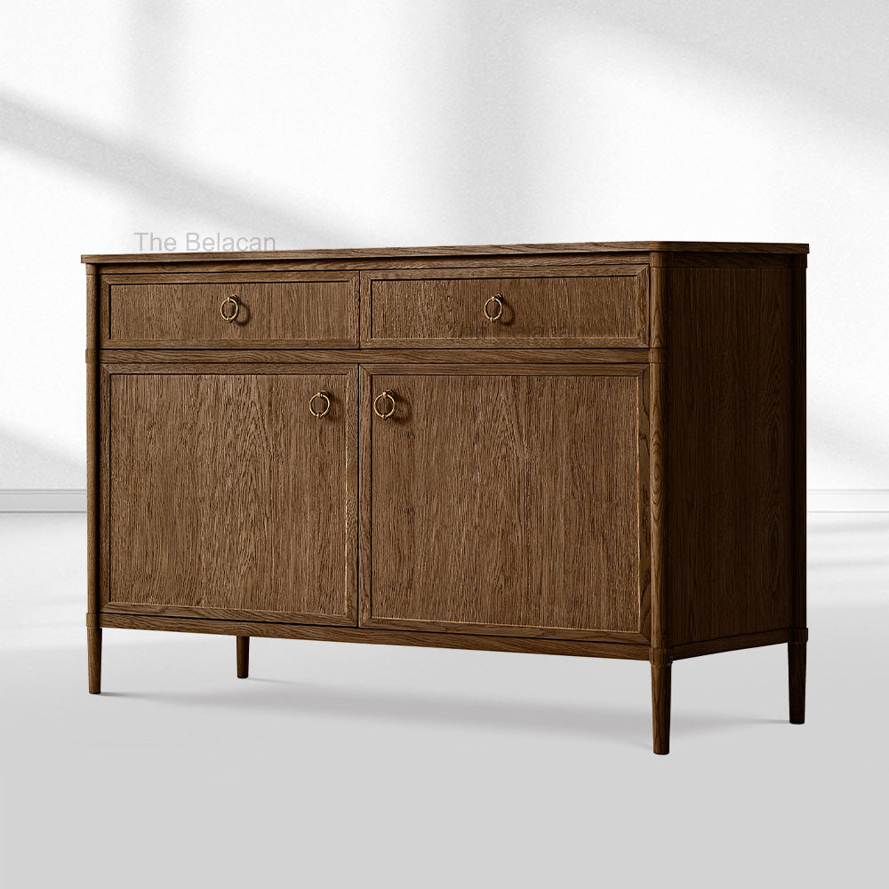 Fraboutiq Double-Door Sideboard with Drawers - thebelacan