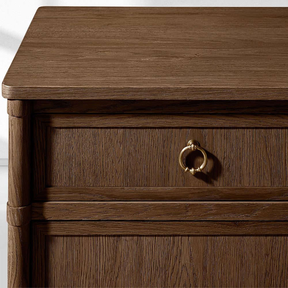 Fraboutiq Double-Door Sideboard with Drawers - thebelacan